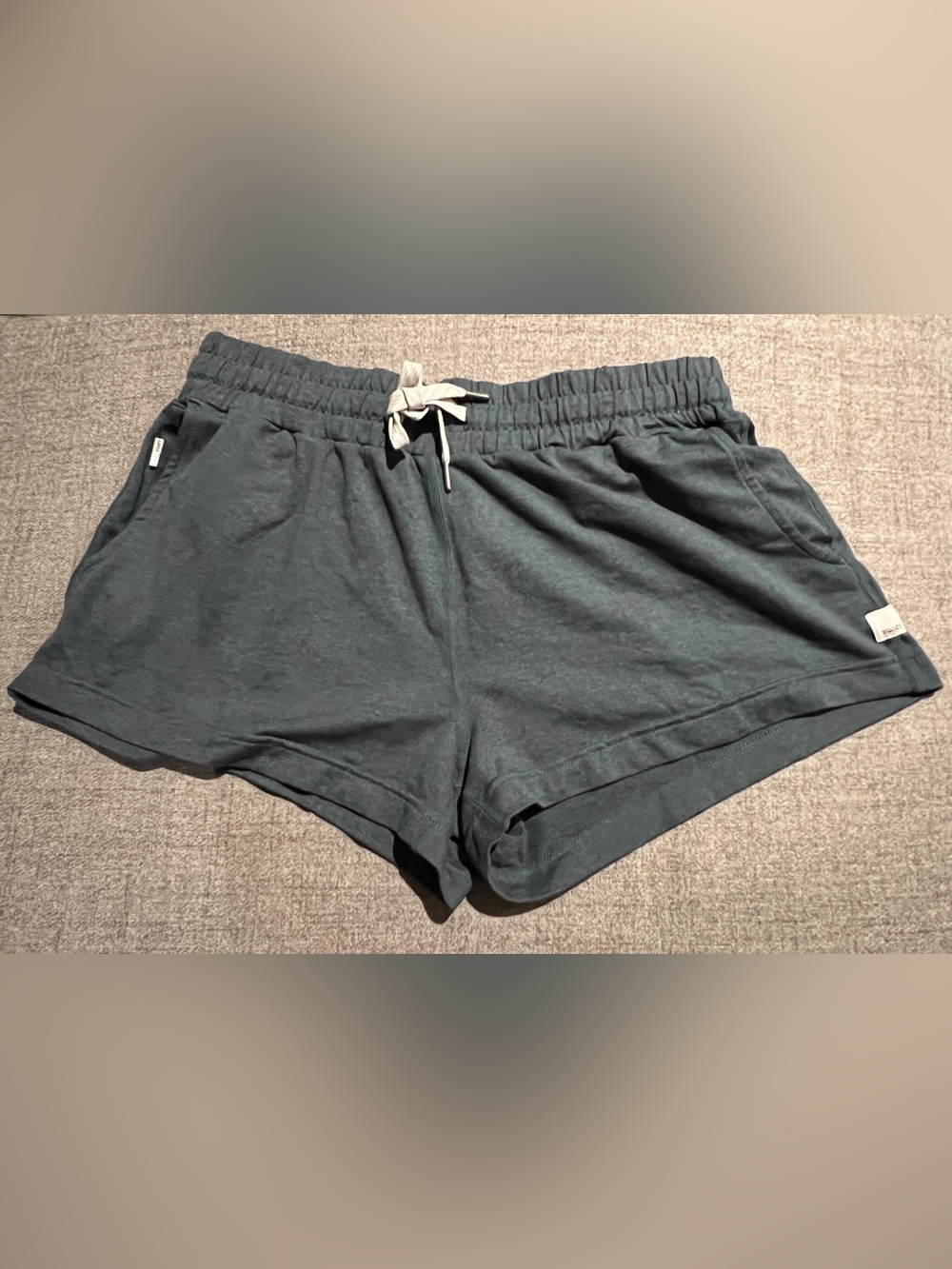 Vuori Halo Performance Short Women's DreamKnit Shorts, Heather Green - Picture 3 of 10